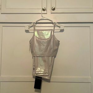 Shiny fun aritzia set